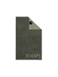 JOOP | Serviette d'invité 30x50cm CONTOUR DOUBLFACE Olive | Vert foncé
