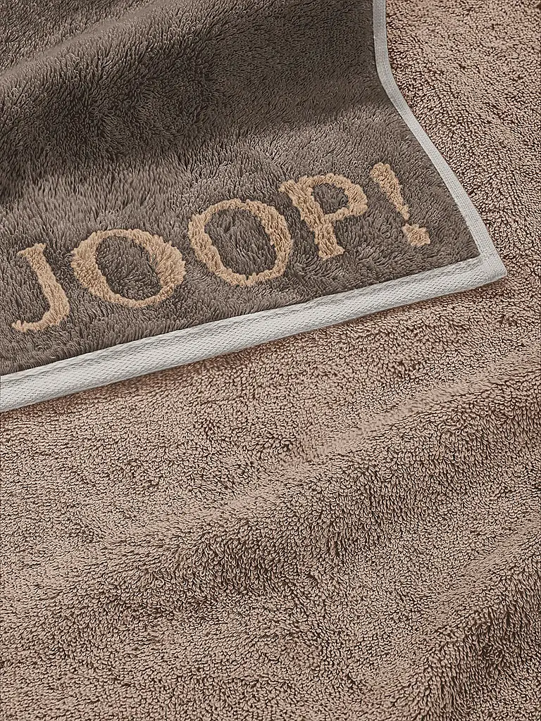 JOOP | Serviette d'invité 30x50cm CONTOUR DOUBLFACE Taupe | Camel