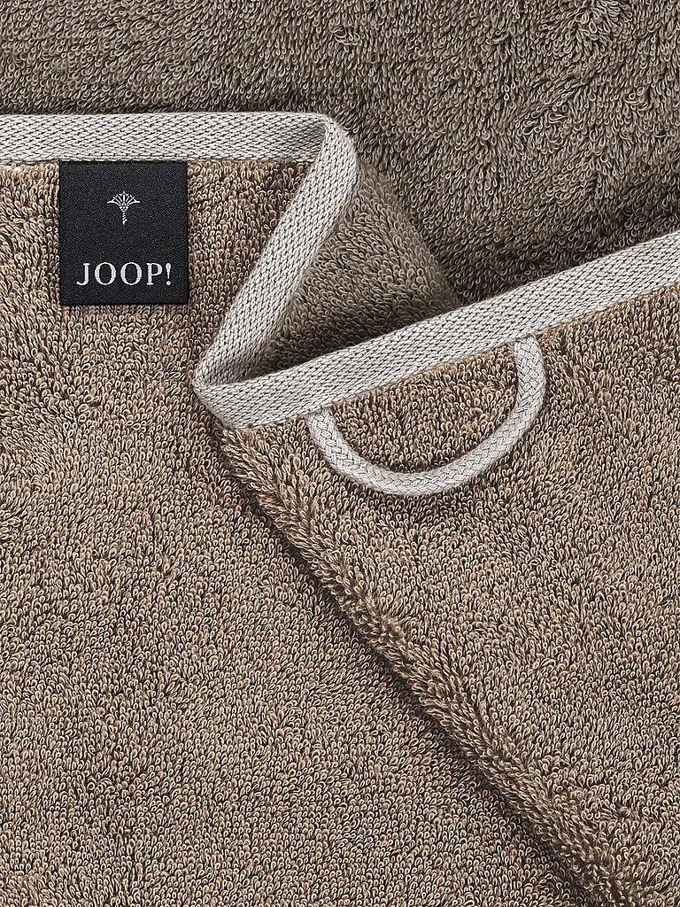 JOOP | Serviette d'invité 30x50cm CONTOUR DOUBLFACE Taupe | Camel