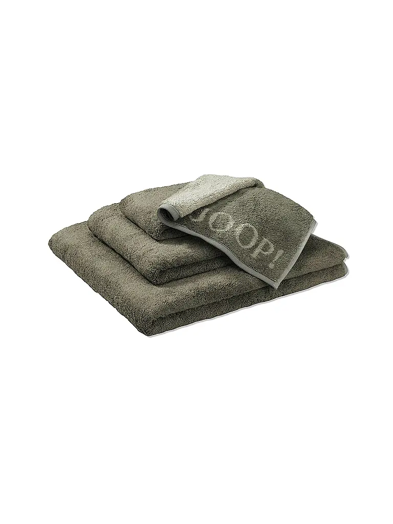 JOOP | Serviette de douche 80x150cm CONTOUR DOUBLFACE Olive | 