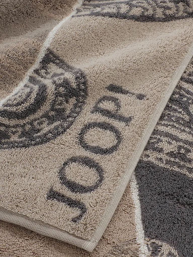 JOOP | Serviette de douche 80x150cm CONTOUR PAISLY Taupe | Camel