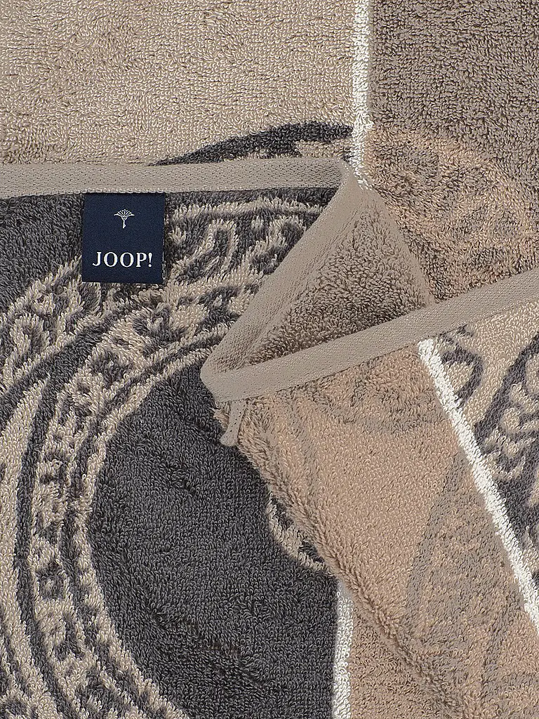 JOOP | Serviette de douche 80x150cm CONTOUR PAISLY Taupe | Camel