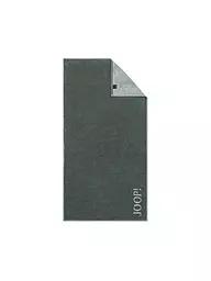 JOOP | Serviette de douche 80x150cm DIVEDED DOUBLEFACE Nature | Vert foncé