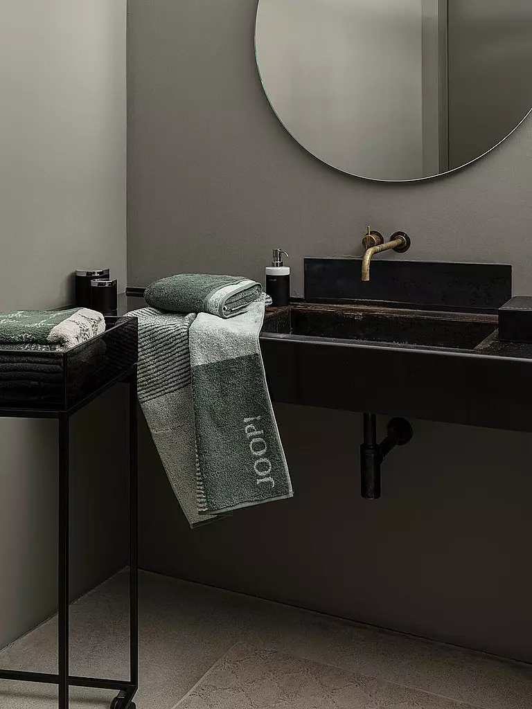 JOOP | Serviette de douche 80x150cm DIVIDED CORNFLOWER Sauge | dunkelgrün