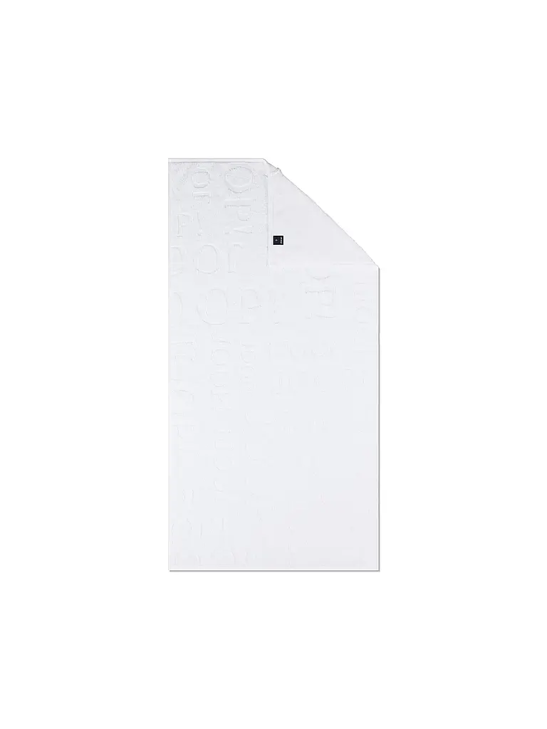 JOOP | Serviette de douche 80x150cm STUDIO REPEAT Blanc | weiss