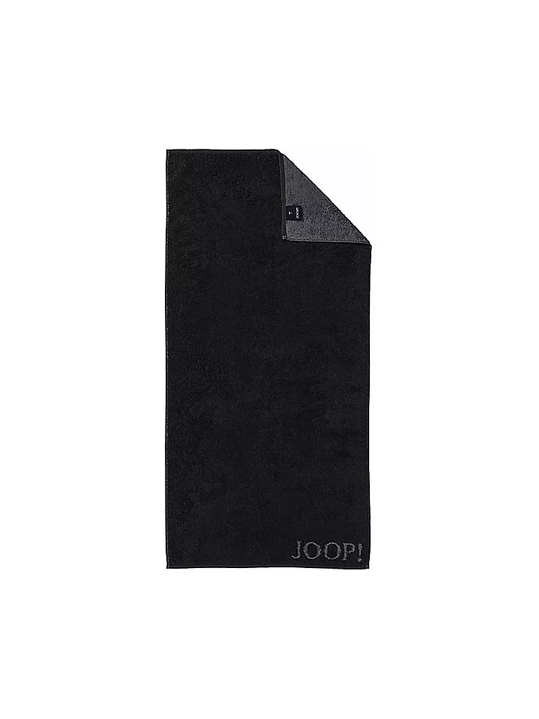 JOOP | Serviette de douche double face 80x150cm (Noir) | schwarz