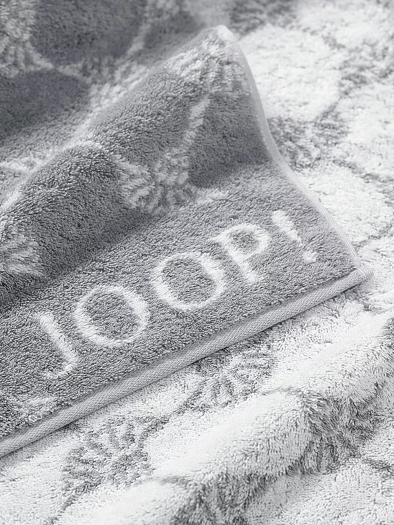 JOOP | Serviette de sauna "Cornflower" 80x200cm (argent) | grau