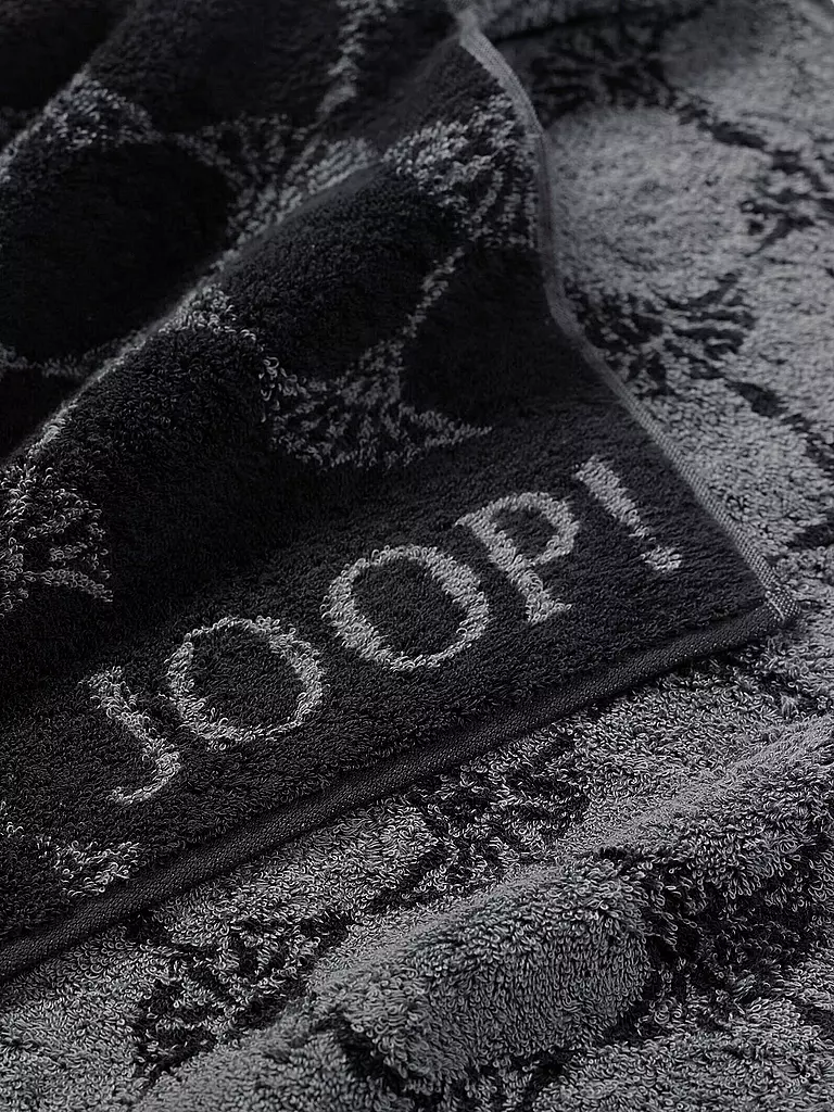 JOOP | Serviette de sauna Cornflower 80x200cm Noir | 