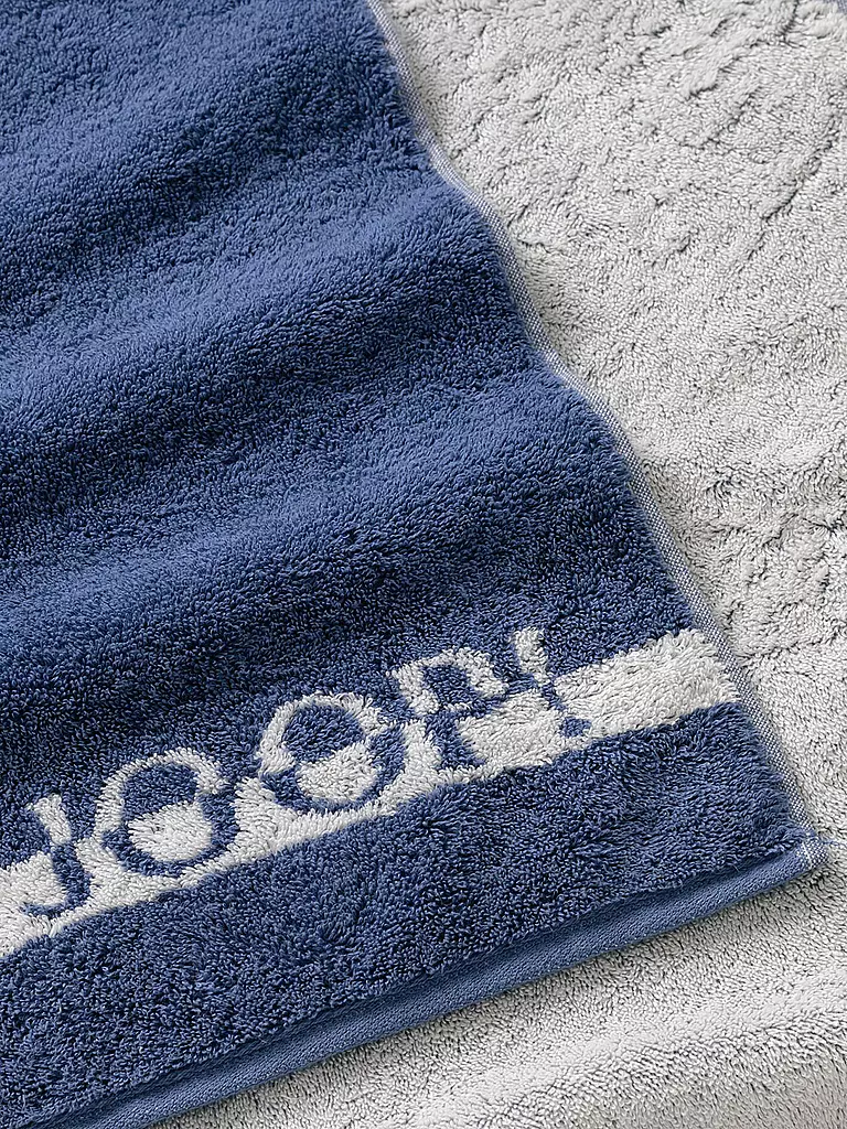 JOOP | Serviette SPLIT DOUBLEFACE 50x100cm Ocean | dunkelblau