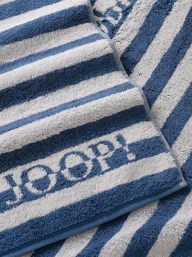 JOOP | Serviette SPLIT STRIPES 50x100cm Ocean | dunkelblau