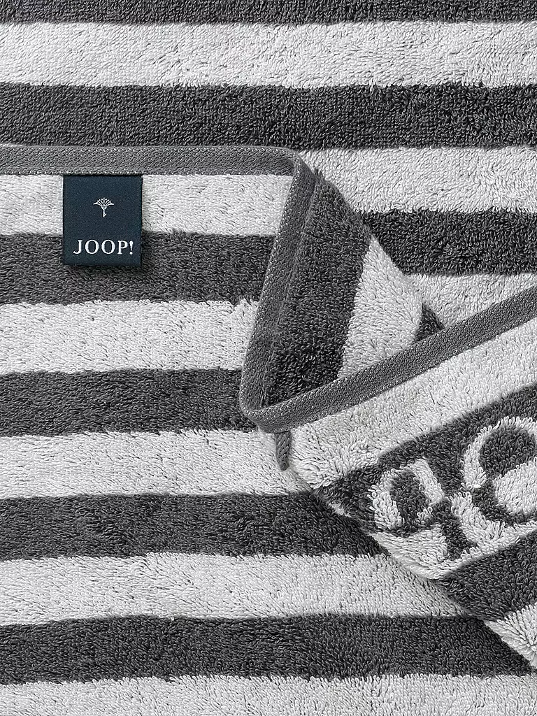 JOOP | Serviette SPLIT STRIPES 50x100cm Stein | Gris