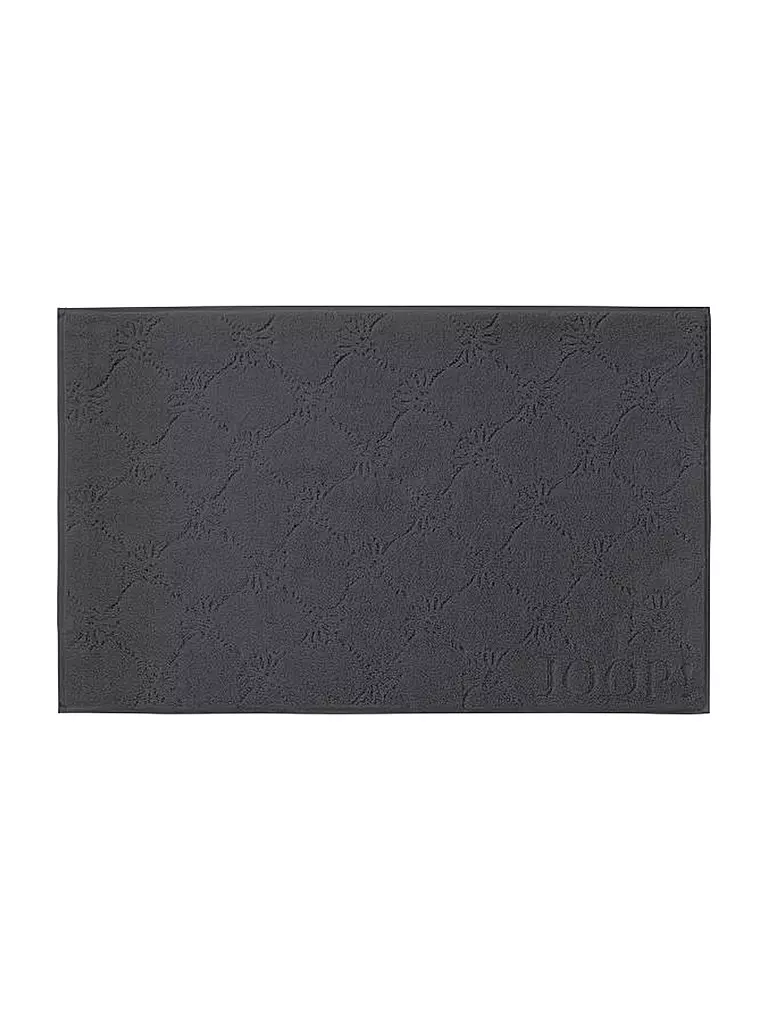 JOOP | Tapis de bain "Cornflower Uni" 50x80cm (Anthracite) | Gris