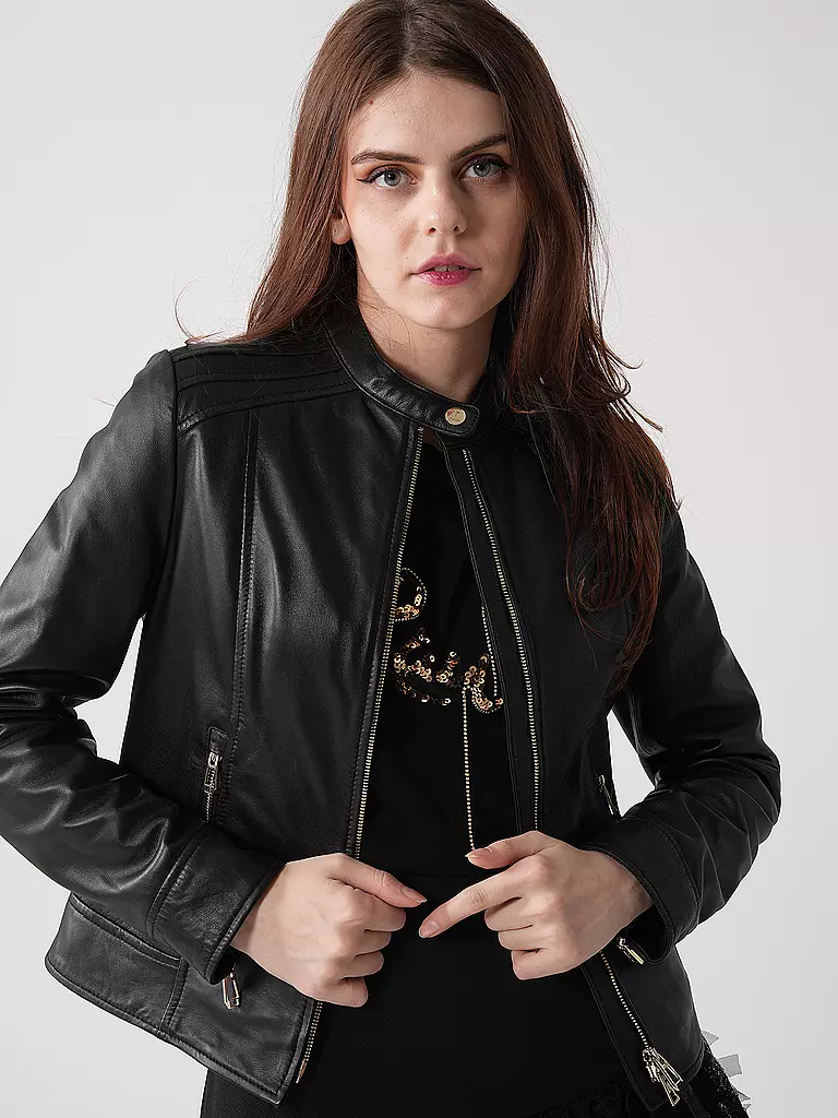 JOOP | Veste en cuir | schwarz