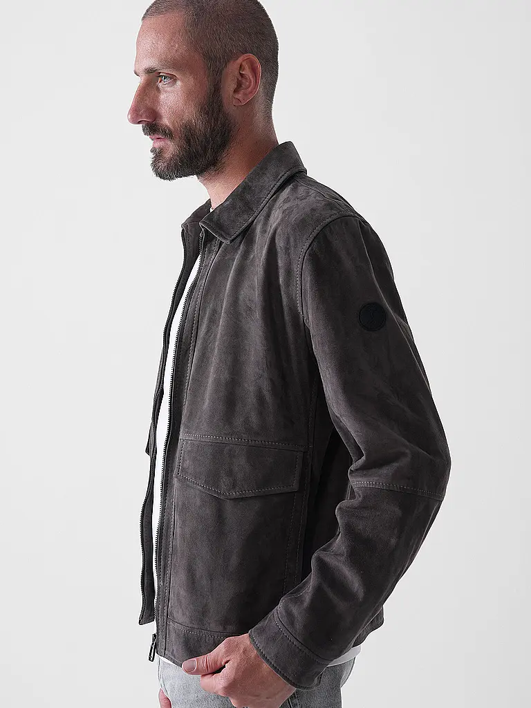 JOOP | Veste en cuir | grau