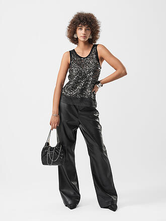 JOSEPH RIBKOFF | Pantalon aspect cuir