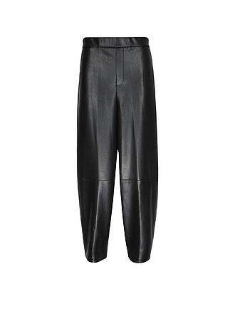 JOSEPH RIBKOFF | Pantalon effet cuir Barrel Leg 7/8