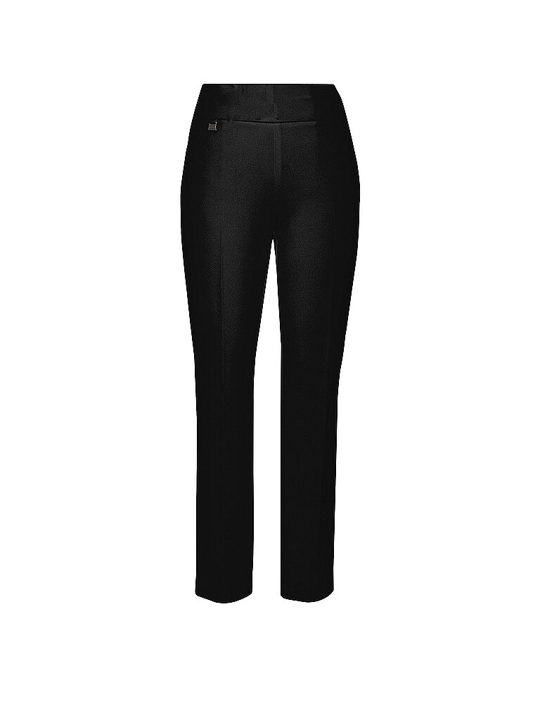 Pantalon taille haute coupe slim noir 38