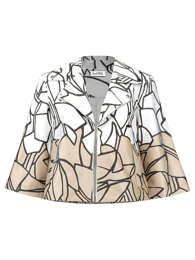 Veste courte aspect cuir beige M