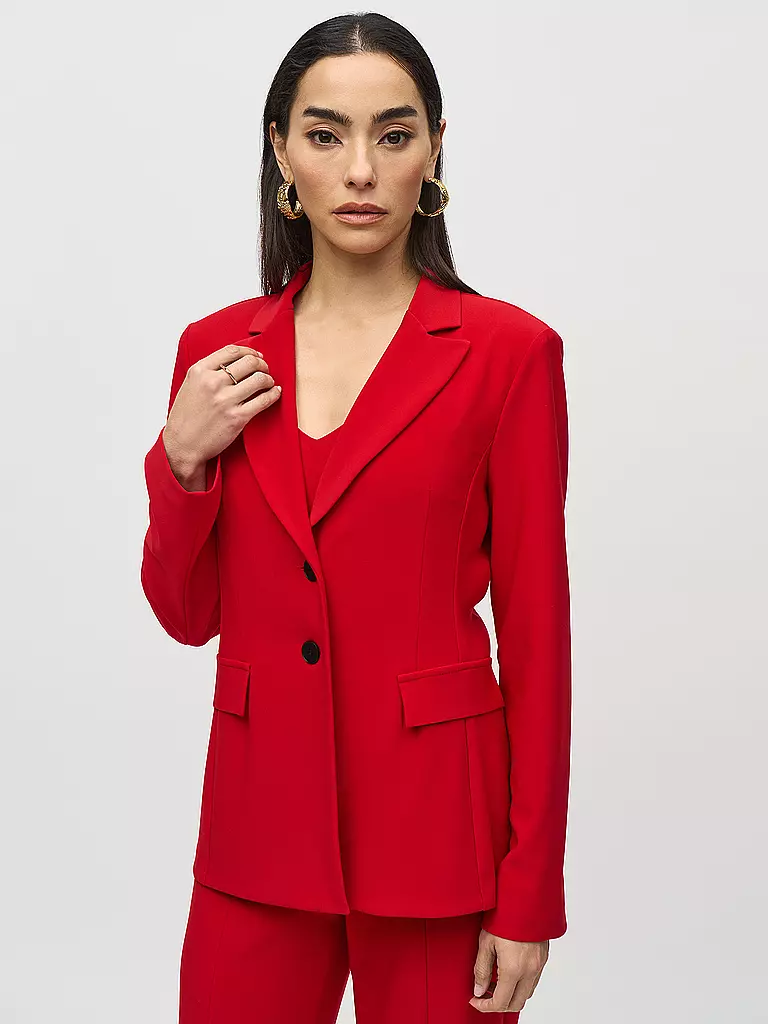 JOSEPH RIBKOFF | Blazer in Lederoptik  | Rouge