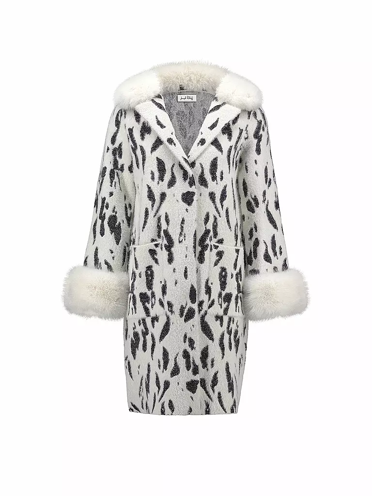 JOSEPH RIBKOFF | Manteau en fausse fourrure | creme