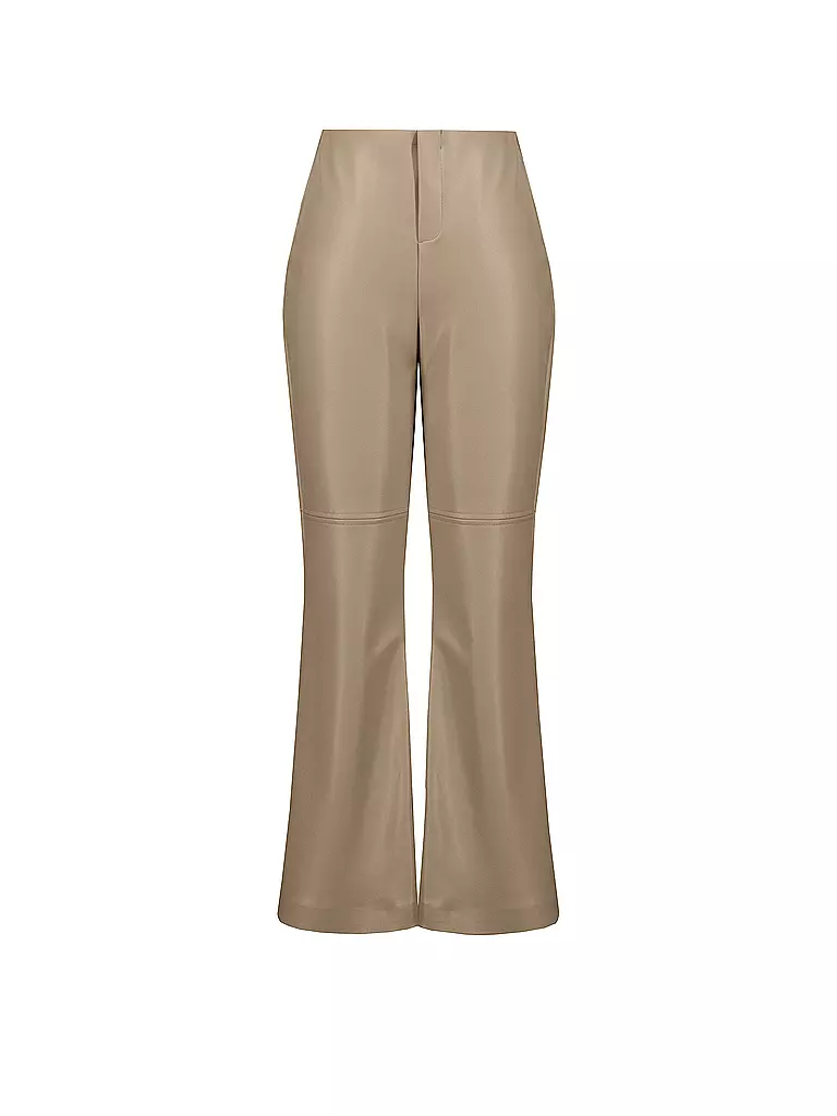 JOSEPH RIBKOFF | Pantalon aspect cuir | camel