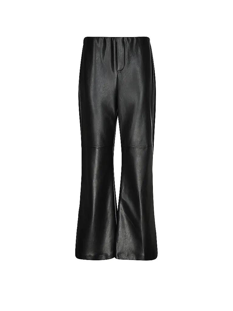 JOSEPH RIBKOFF | Pantalon aspect cuir | Noir