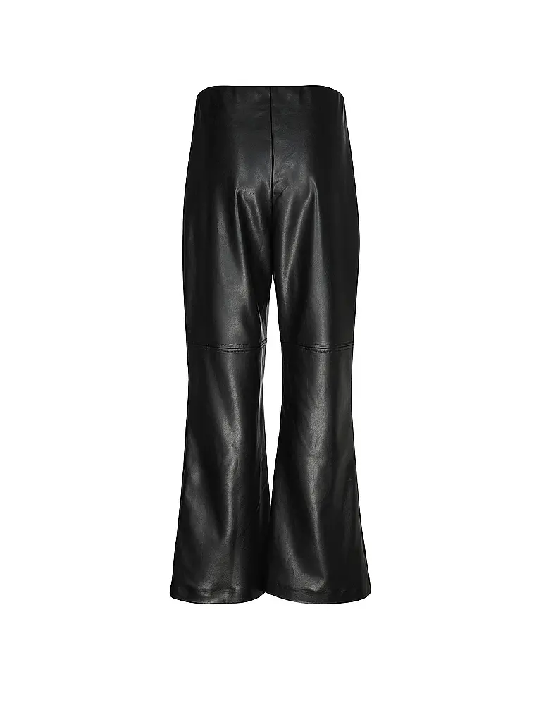 JOSEPH RIBKOFF | Pantalon aspect cuir | Noir