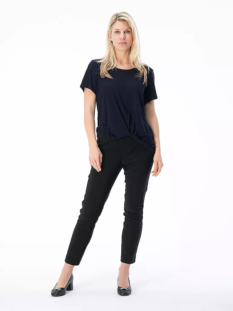 JOSEPH RIBKOFF | Pantalon en jersey 7/8 | schwarz