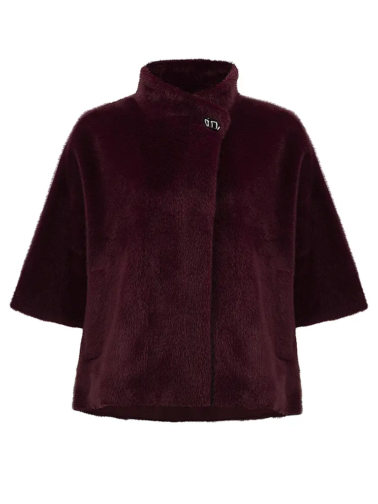 JOSEPH RIBKOFF | Veste aspect fourrure | dunkelrot
