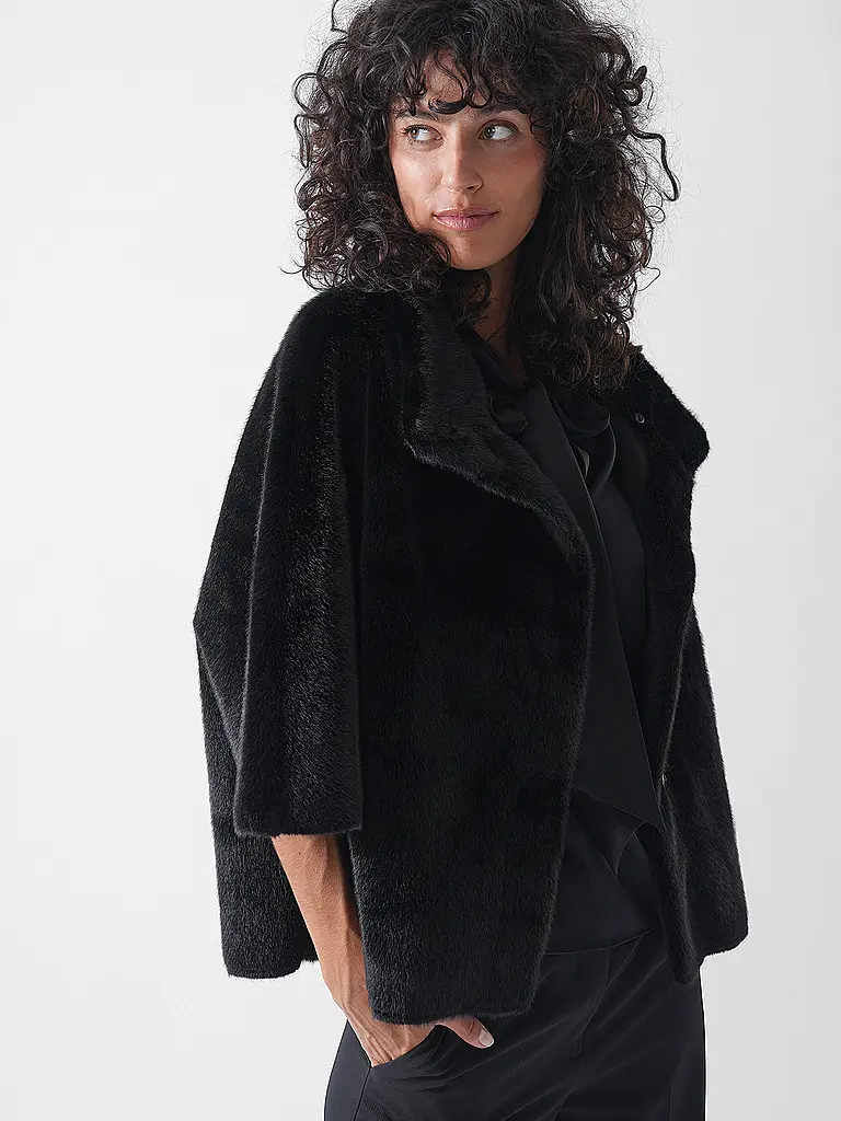JOSEPH RIBKOFF | Veste aspect fourrure | 