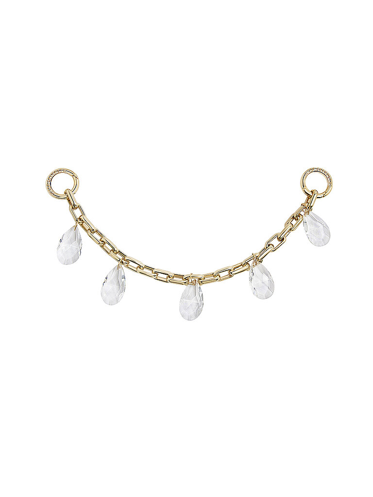 Pendentif de sac Cristal or