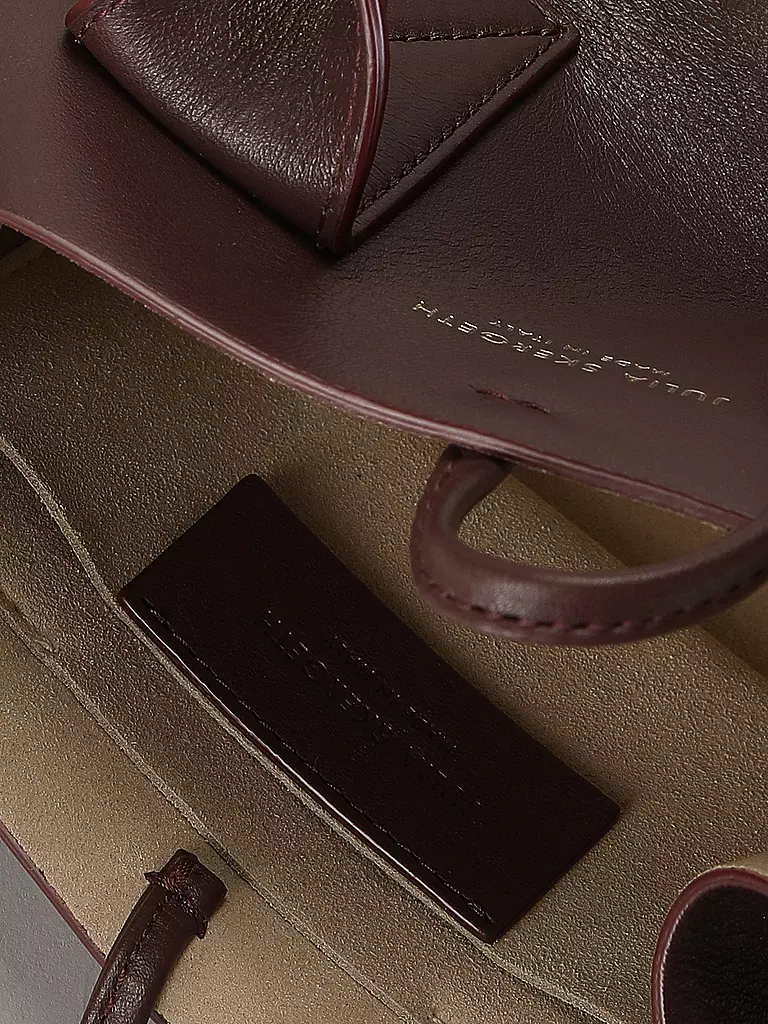 JULIA SKERGETH | Ledertasche - Shopper Small | Rouge foncé