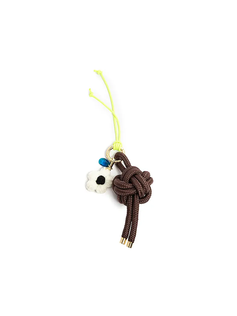 JULIA SKERGETH | Pendentif THE KNOT CHARM | Marron