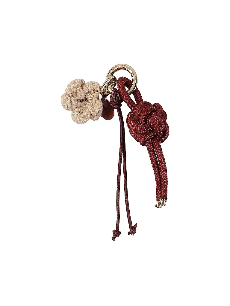 JULIA SKERGETH | Pendentif THE KNOT CHARM | Rouge foncé