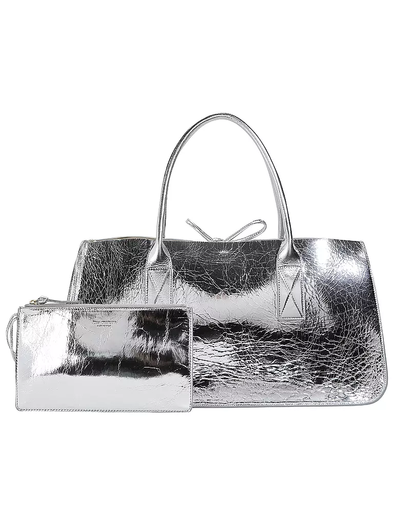JULIA SKERGETH | Sac en cuir - Shopper Large | Argent