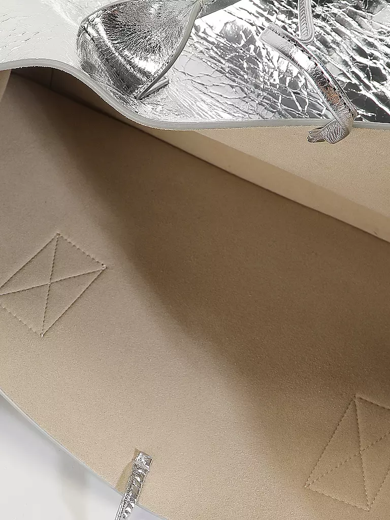 JULIA SKERGETH | Sac en cuir - Shopper Large | Argent