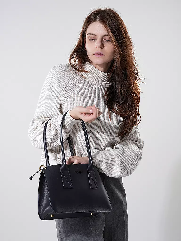 JULIA SKERGETH | Sac en cuir - Shopper Medium | Bleu foncé