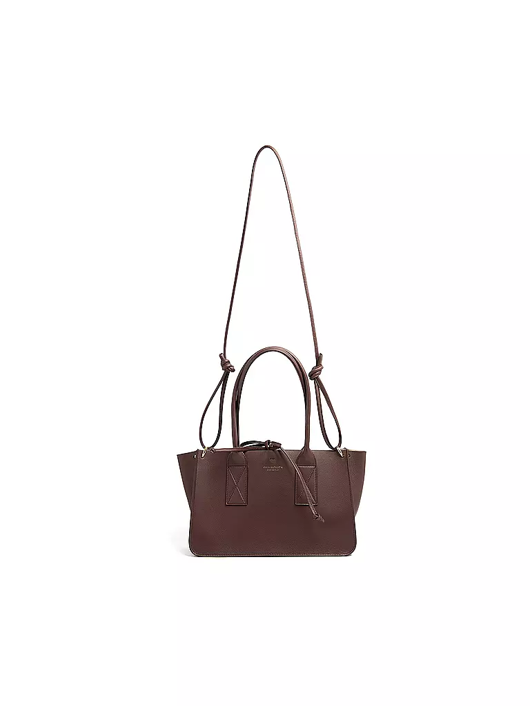 JULIA SKERGETH | Sac en cuir - Shopper Medium | Rouge foncé