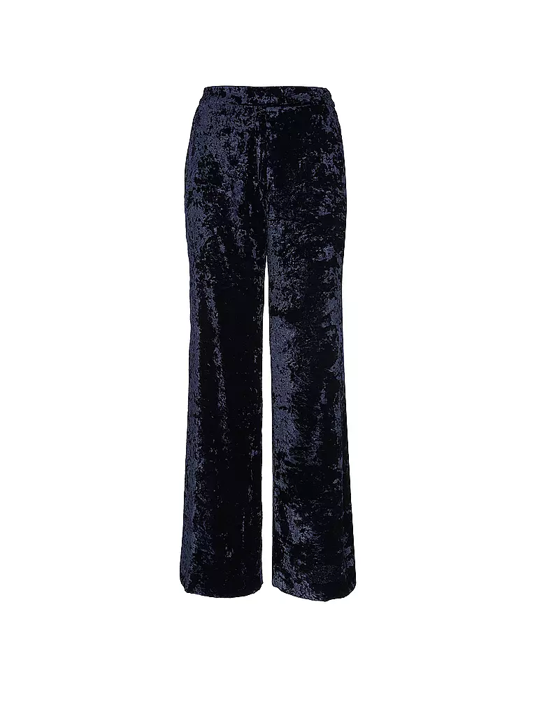 JUNE FRIDAYS | Pantalon en velours coupe ample | Bleu foncé