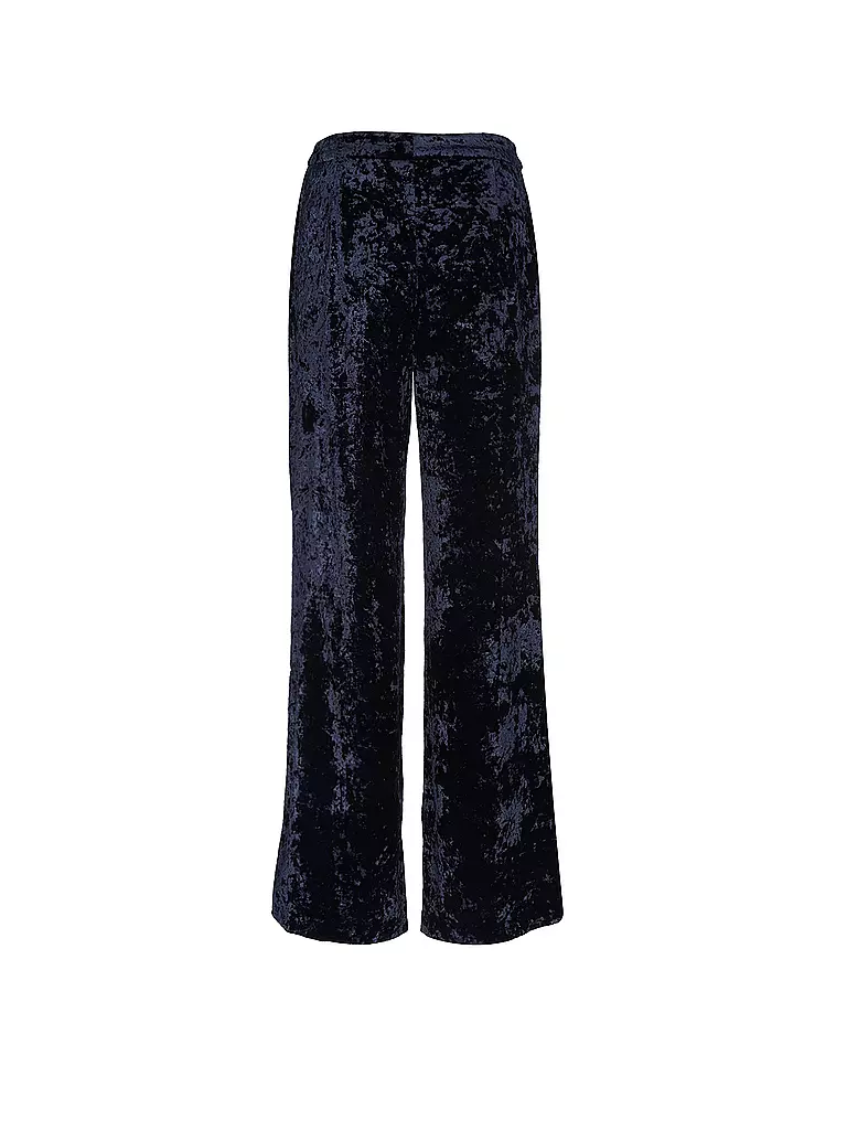 JUNE FRIDAYS | Pantalon en velours coupe ample | Bleu foncé