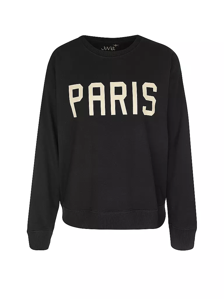 JUVIA | Loungewear Sweater PARIS  | Noir