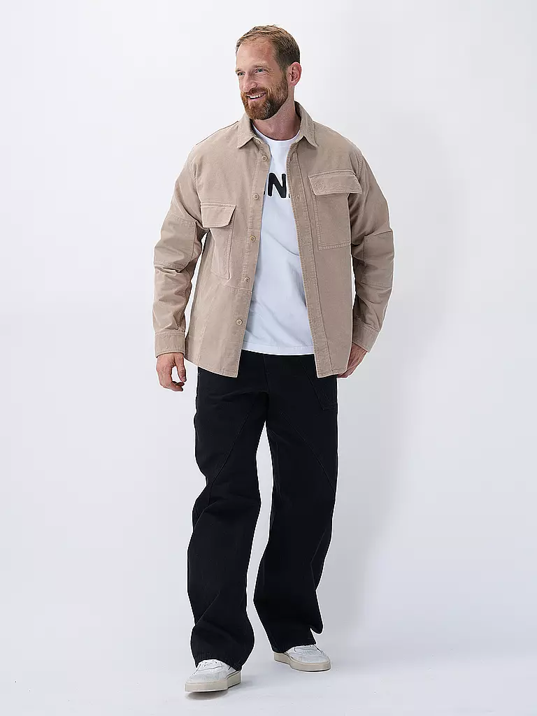 JW ANDERSON | Overshirt Coupe Oversize | camel