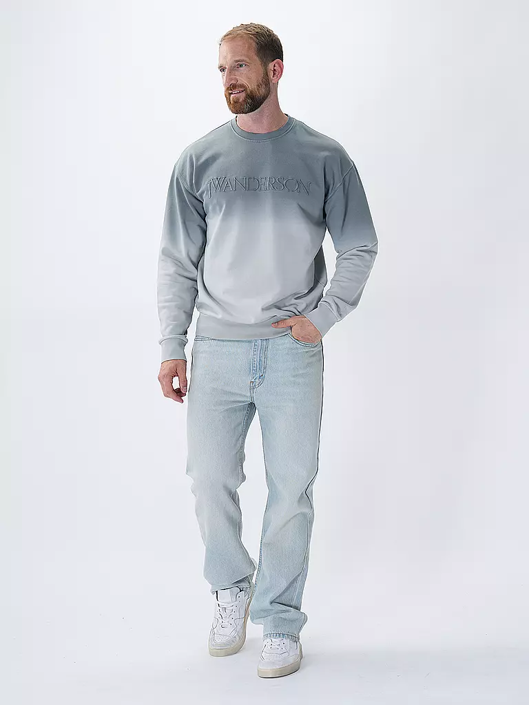 JW ANDERSON | Sweat LOGO GRADIENT SWEATER | hellgrau