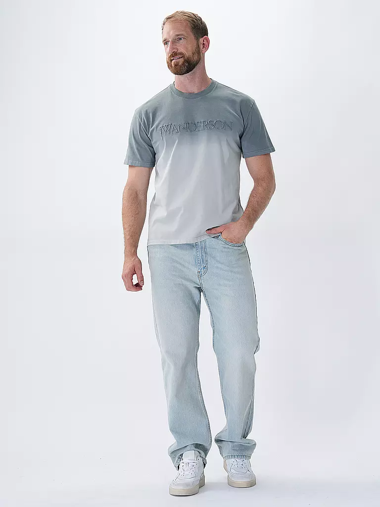 JW ANDERSON | T-shirt LOGO GRADIENT TEE | hellgrau