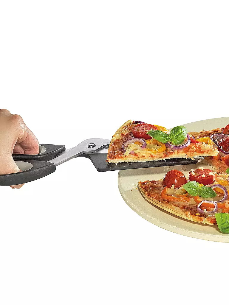KÜCHENPROFI | Ciseaux à pizza 27cm acier inoxydable / noir | silber