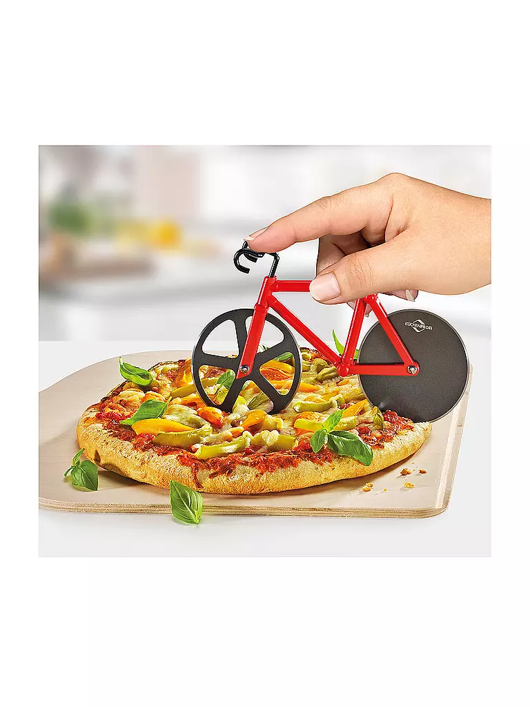 KÜCHENPROFI | Coupe-pizza BIKE Rouge/Noir | Rouge
