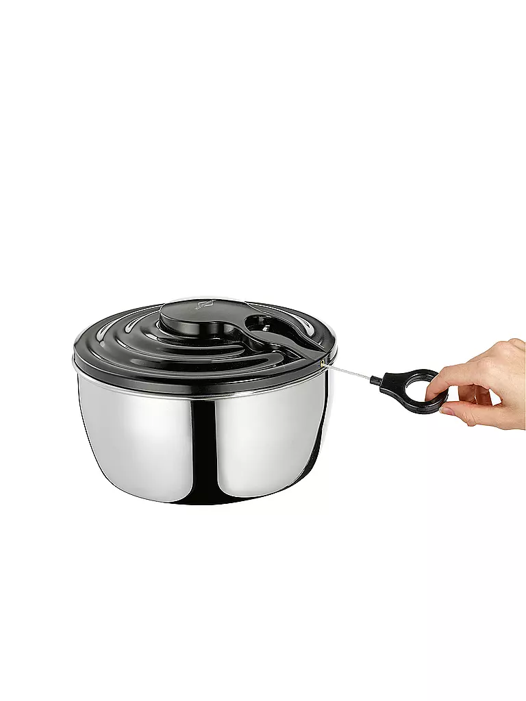 KÜCHENPROFI | Essoreuse à salade WAVE 24,5cm en acier inoxydable | silber