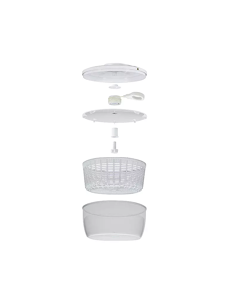 KÜCHENPROFI | Essoreuse à salade WAVE 24cm plastique / Blanc | 
