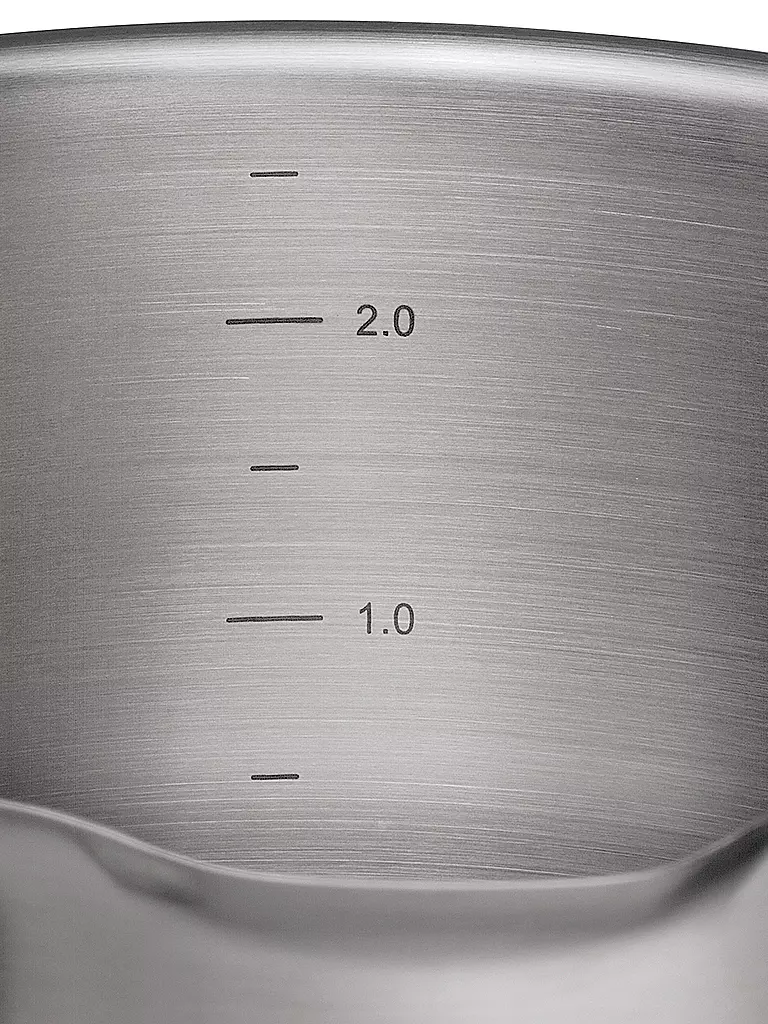 KÜCHENPROFI | Faitout 20cm/3l BOLOGNA Inox /Noir | 
