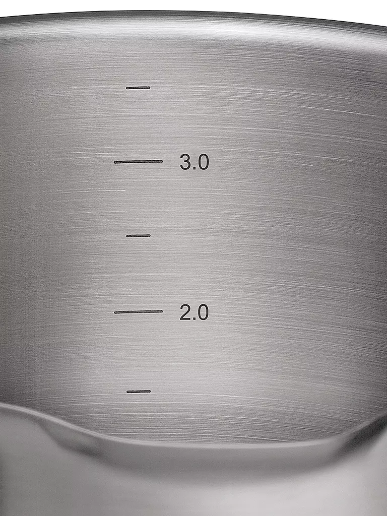 KÜCHENPROFI | Marmite 20cm/4l BOLOGNA Inox/Noir | Argent